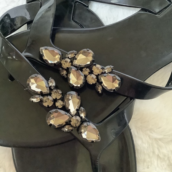 BCBG Generation Black Sandals 7.5 EU 38 - Picture 6 of 7